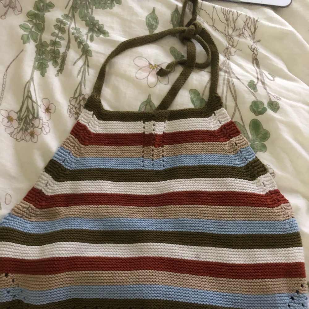 Garage crochet halter crop top